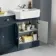 Monaco Inky Blue Combination Vanity Traditional Basin with Marble Top 1500mm (Excludes Pan & Cistern)