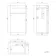 Ohio Gloss White 2-In-1 Combined Wash Basin & Back To Wall Unit 500mm