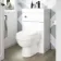 Ohio Gloss White 2-In-1 Combined Wash Basin & Seattle Toilet 500mm