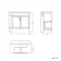 Bermuda Dove Grey Basin Vanity 800mm - Brushed Brass Accents
