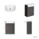 Monaco Graphite Grey Traditional Basin Vanity 600mm - Brushed Brass Accents