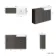Monaco Graphite Grey Traditional Basin Vanity and Back To Wall Unit 1200mm (Excludes Pan & Cistern) - Brushed Brass Accents