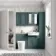 Monaco Midnight Green Combination Vanity Traditional Basin with Marble Top & Boston Toilet 1200mm