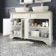 Lucia Chalk White Double Vanity with Oak Effect Top & Curved Counter Top Basin 1200mm - Brushed Brass Accents