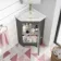 Lucia Graphite Grey Corner Basin Vanity 400mm - Brushed Brass Accents
