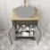 Lucia Graphite Grey Cabinet with Oak Effect Top 640mm (Excludes Counter Top Basin) - Brushed Brass Accents