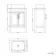 Bermuda Dove Grey Vanity with Marble Top & Curved Counter Top Basin 600mm - Brass Knurled Handles