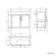 Bermuda Dove Grey Cabinet with Marble Top 800mm Excludes Counter Top Basin - Brass Knurled Handles