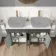 Bermuda Graphite Grey Cabinet with Marble Top 1200mm Excludes Counter Top Basins - Brass Knurled Handles