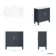 Bermuda Inky Blue Cabinet with Marble Top 800mm Excludes Counter Top Basin - Brass Knurled Handles