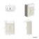 Monaco Chalk White Traditional Basin Vanity 600mm - Brass Knurled Handles