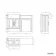 Monaco Graphite Grey Combination Vanity Traditional Basin with Marble Top 1200mm (Excludes Pan & Cistern) - Brass Knurled Handles