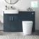 Harper Navy Blue Combination Vanity Basin with Marble Top & Boston Toilet 1200mm