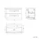 Elba Midnight Green Wall Hung Basin Drawer Vanity 800mm - Black Accents