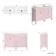 Bermuda Cashmere Pink with Marble Top & Curved Counter Top Basin 1200mm - Brushed Brass Accents