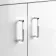 Quartz Gloss White Basin Vanity and Back To Wall Toilet Unit 1050mm - Excludes Toilet