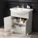 Capri Cotton White Combination Vanity Basin and Miami Toilet 1350mm - Chrome Handles
