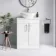 Mersey Gloss White Vanity with Oval Basin 600mm