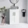 Mersey Gloss White Vanity 500mm Excludes Counter Top Basin - Black Accents