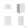 Milos Cotton White Basin Vanity 600mm - Chrome Handles