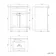 Milos Cotton White Combination Vanity Basin and Houston Toilet 1100mm - Chrome Handles