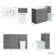 Milos Fog Grey Combination Vanity Basin and Houston Toilet 1300mm - Chrome Handles