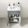 Milos Fog Grey Basin Vanity 500mm - Traditional Handles