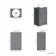 Milos Fog Grey Vanity with Mesa Basin 500mm - Traditional Handles
