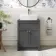 Milos Slate Grey Vanity with Troy Basin 600mm - Brushed Handles