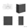 Milos Slate Grey Basin Vanity 800mm - Chrome Handles