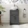 Milos Slate Grey Vanity with Mesa Basin 500mm - Traditional Handles