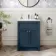 Milos Navy Blue Basin Vanity 600mm - Chrome Handles