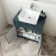 Milos Navy Blue Vanity with Troy Basin 800mm - Chrome Handles