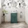 Milos Mystic Green Basin Vanity 500mm - Chrome Handles