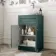 Milos Mystic Green Vanity with Oval Basin 500mm - Chrome Handles