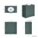Milos Mystic Green Vanity with Oval Basin 800mm - Chrome Handles
