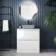 Corsica Gloss White Drawer Vanity with Marble Top 800mm - Excludes Counter Top Basin