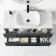 Elba Inky Blue Wall Hung Drawer Vanity with Marble Top & Curved Counter Top Basin 1000mm - Black Accents