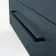 Elba Inky Blue Wall Hung Drawer Vanity with Marble Top & Cody Basin 1000mm - Black Accents
