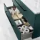Elba Midnight Green Wall Hung Drawer Vanity 1000mm (Excludes Counter Top Basin) - Black Accents