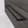 Elba Charcoal Elm Wall Hung Drawer Vanity 1000mm Excludes Counter Top Basin - Black Accents