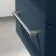 Omaha Navy Blue Wall Hung Drawer Vanity with Marble Top & Curved Counter Top Basin 600mm