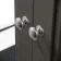 Graphite Grey Wall Hung Mirror Cabinet 700x600mm