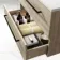 Elba Dawn Oak Wall Hung Drawer 800mm Excludes Counter Top Basin - Black Accents
