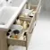 Elba Dawn Oak Wall Hung Double Basin Drawer Vanity 1200mm