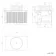 Malta Fluted Country Oak Wall Hung Drawer Vanity with Marble Top & Nevis Basin 600mm