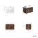 Malta Fluted Black Walnut Wall Hung Drawer Vanity with Marble Top & Cody Basin 600mm