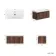 Malta Fluted Black Walnut Wall Hung Basin Drawer Vanity 800mm
