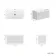 Malta Fluted Coastal White Wall Hung Basin Drawer Vanity 800mm