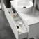 Malta Fluted Coastal White Wall Hung Drawer Vanity with Marble Top & Nevis Basin 1000mm